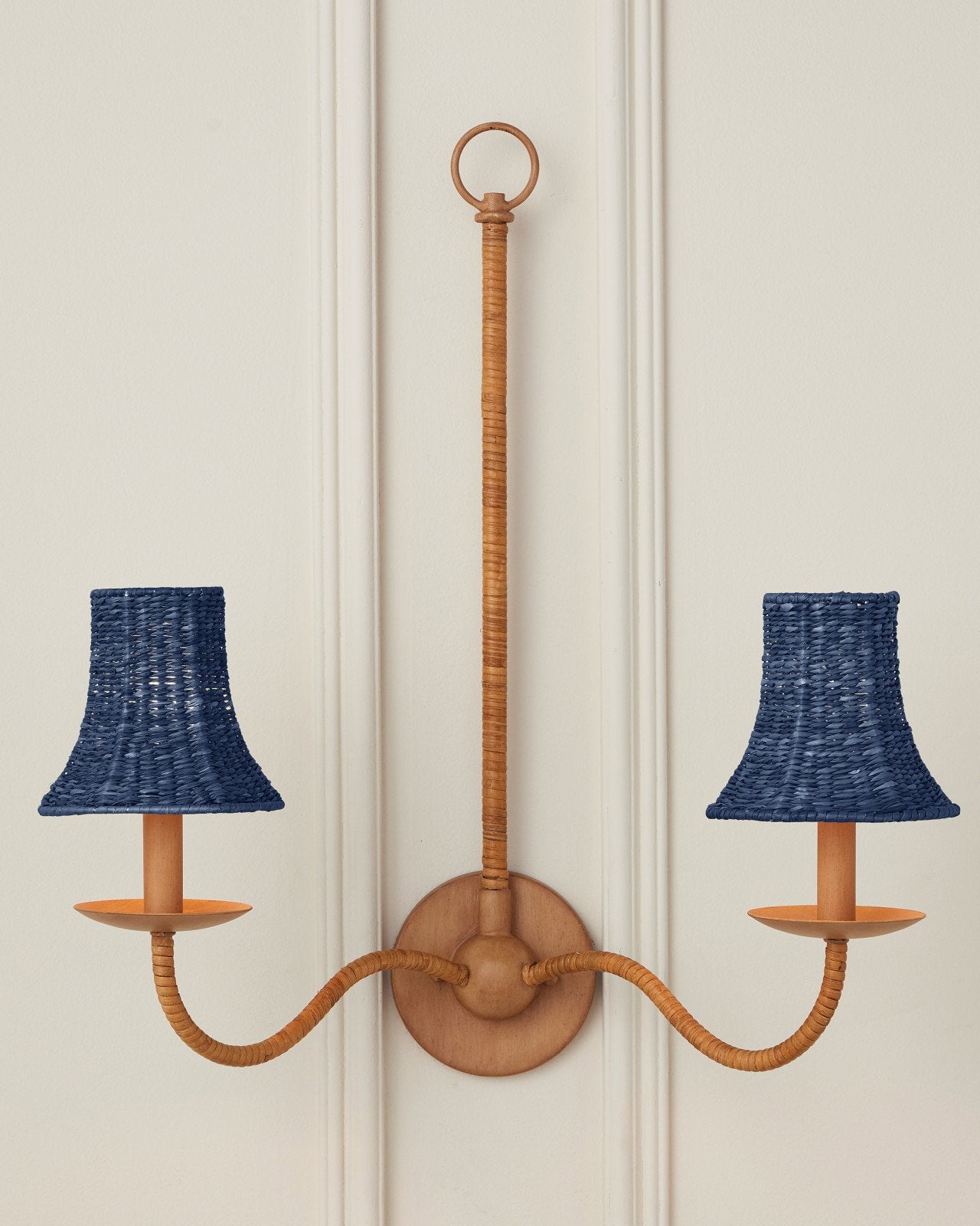 Bell Indigo Chandelier Shade